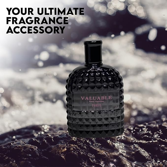 Valuable Paris Sensual Woody Cologne for Men | Long Lasting Perfume Aromatic Scent, Eau de Parfum Natural Spray Fragrance- Great Holiday Gift, 3.4 Fl Oz/100 Ml