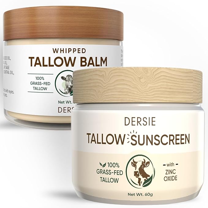 Organic Beef Tallow Sunscreen SPF 30 (2.12 Ounce (with Tallow Balm))