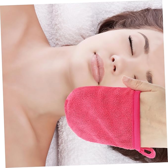 20pcs Comfortable Sleep Mask Mitts Face Cleaning Gloves Reusable Makeup Remover Mitts for Women Men