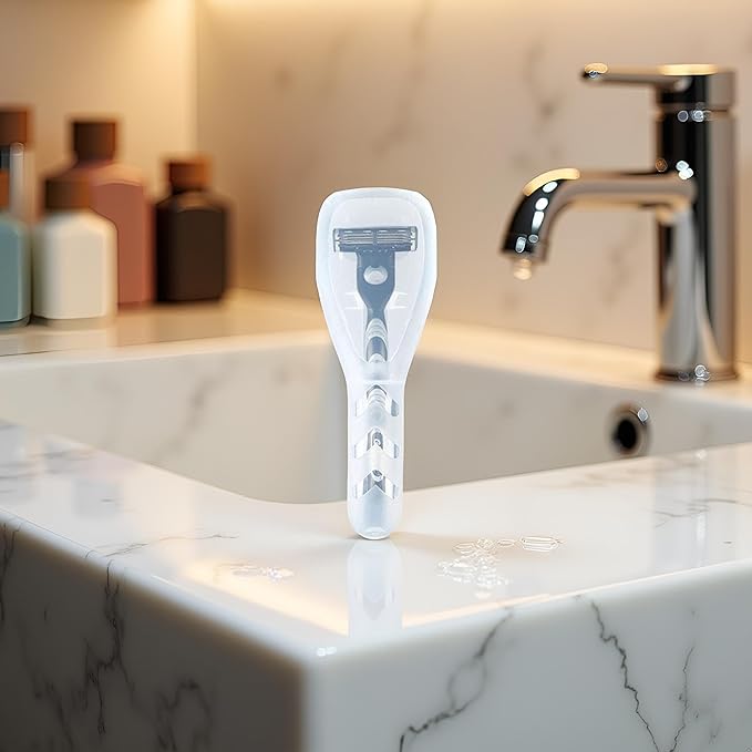 Transparent Portable Travel Men Manual Razor Protector Plastic Box Cover Container Storage Shaver Holder Protector Case Organizer,Electric Shavers, Men's Electric Shaver Accessories