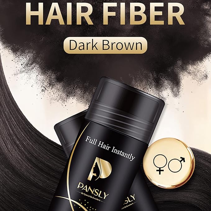 RoseFlower Hair Building Fibers for Thinning Hair Unisex, Waterproof Undetectable Natural Instantly Conceals & Thicken Thinning or Balding Hair Areas Hairline 15 Sec, Look Younger, Men & Women