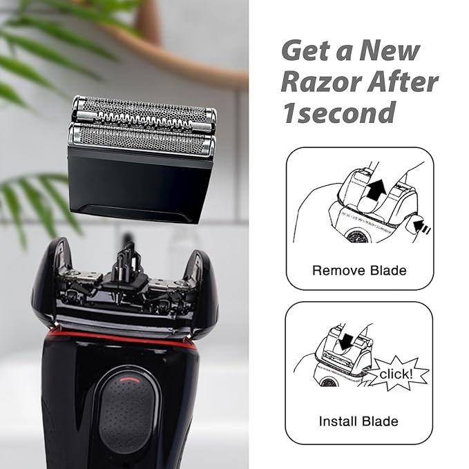 2P 52B replacement heads shaver Compatible with Series 5,Suitable for 5190cc, 5090, 5090cc, 5197cc, 5195cc. New welding upgrade.