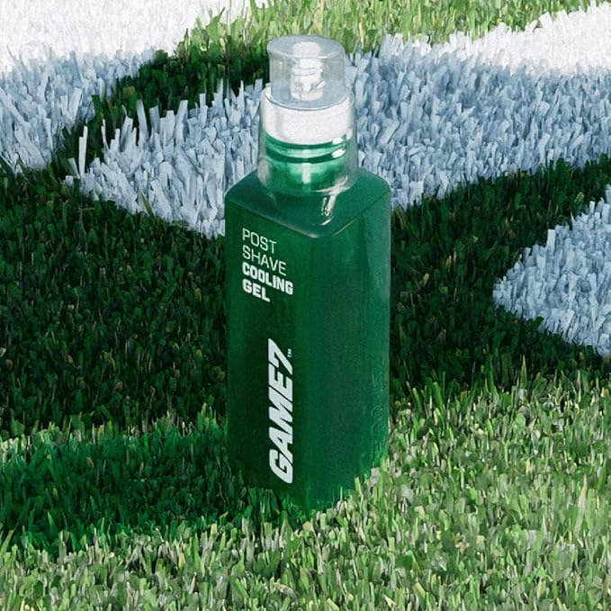 game7 Men's Grooming Cooling Gel, Post-Shave Serum, AHA/BHA Blend with Chamomile, Sage, Aloe Vera, for Men