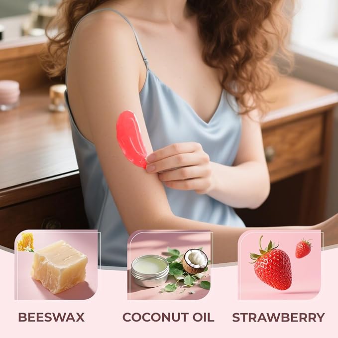 Wax Beads 2.5lb,Hard Wax Beads Suitable for Brazilian Bikini & Coarse Hair, Sensitive Skin Hard Wax for Hair Removal (Face/Body/Armpit), Refill Wax Bags for At-Home Waxing
