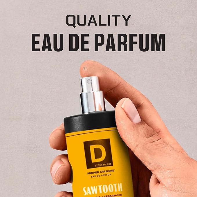 Duke Cannon Supply Co. Buck Moon & Sawtooth Men’s Cologne Duo Earthy Lime Vetiver and Fresh Alpine Cedarwood Long-Lasting Eau de Parfum Kit Rugged Outdoor Masculine Fragrances Set 1.7 Fl Oz.