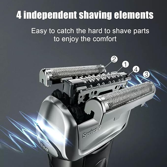 70S Series 7 Replacement Head Compatible with Braun Series 7 Shavers Replacement Blades,for Braun Shavers 720cc, 730cc, 735s, 750cc, 760cc, 790cc, and 795cc Foil Shaver (2Pack)