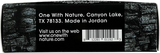 One Bar Shave & Shower Detox Activated Charcoal One With Nature 3.5 oz Bar Soap