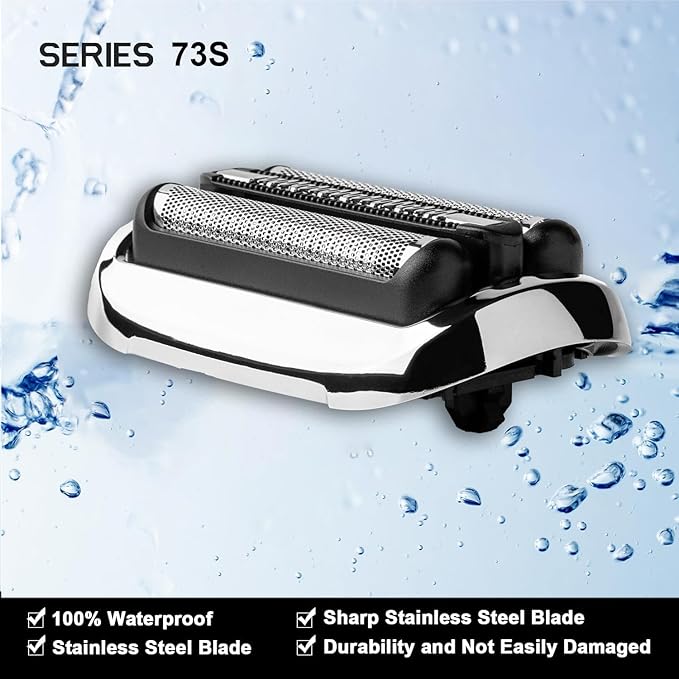 Series 7-73S Replacement Shaver heads Compatible with Braun 73s Replacement Head,73S Foil & Blades for Braun Series 7 360 Electric Razor 7075cc 5764 7020s 7025s 7085cc 7027cs 7071cc