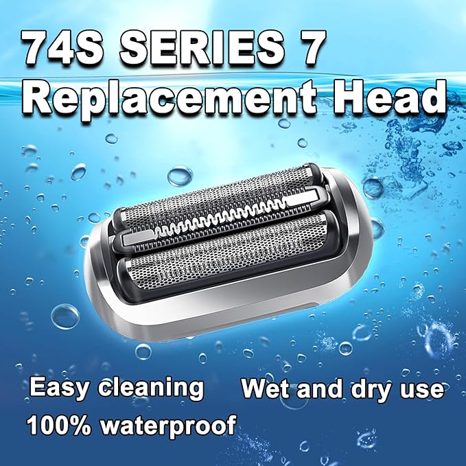 2PAKCS 74S Series 7 Electric Replacement Shaver Head Accessories Series 7 Electric Shaver blade Compatible with Braun Series 7 7120s, 7125s, 7127cs, 7171cc, 7175cc, 7185cc and 7189cc