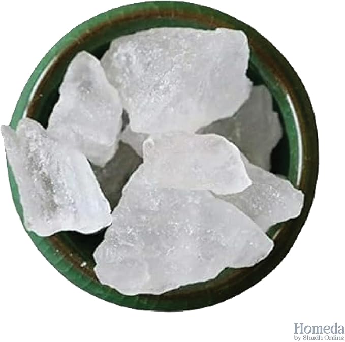 Alum Stone for Face (3.5 oz - 0.2 lb) Piedra de Alumbre para Lavado Intimo - Natural Fitkari Stone for Shaving - Phitkari Alum Crystal Rocks | Potassium Alum (100g)