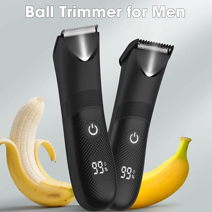 Manscape Body and Ball Trimmer for Men, Pubic Groin Hair Trimmer Ball Shaver Body Groomer Men, Wet/Dry Smooth Shaving, IPX7 Waterproof