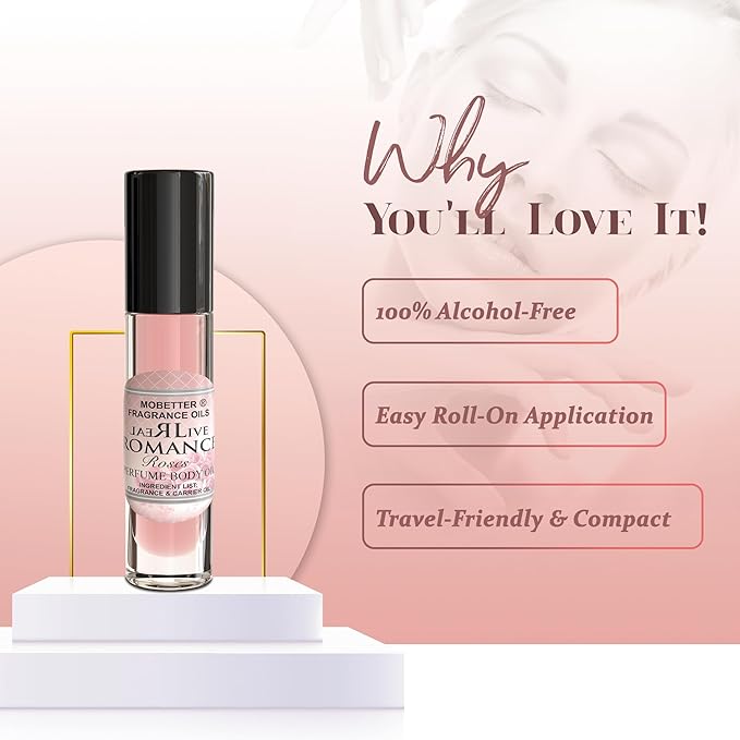 MOBETTER FRAGRANCE OILS Real Live Romance Roses Women Perfume Body Oil