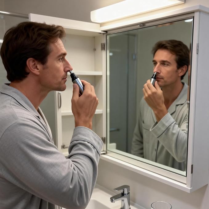 Ear and Nose Hair Trimmer Clipper, Portable Easy Clean for Men Women