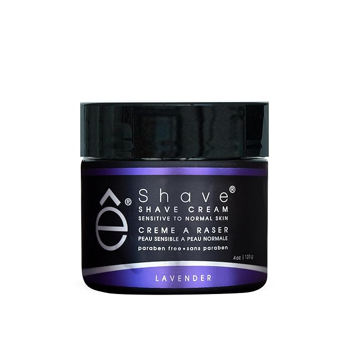 eShave Shaving Cream for Men, Lavender, prevents shaving irritation and razor burn, generates a rich lather for a soft, silky, Smoothest Shave