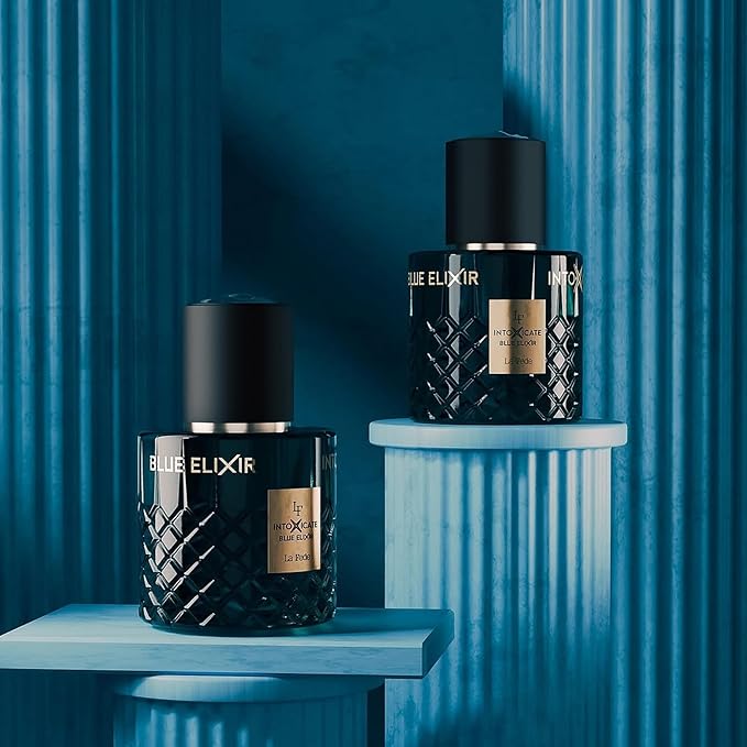 La Fede Intoxicate Blue Elixir Arabian Perfume for Men 100ML (3.4 OZ),Eau De Parfum Spray, Long Lasting Perfume, Enjoy the Luxurious & Sophisticated Fragrance With Fruity Scent for All Occasions