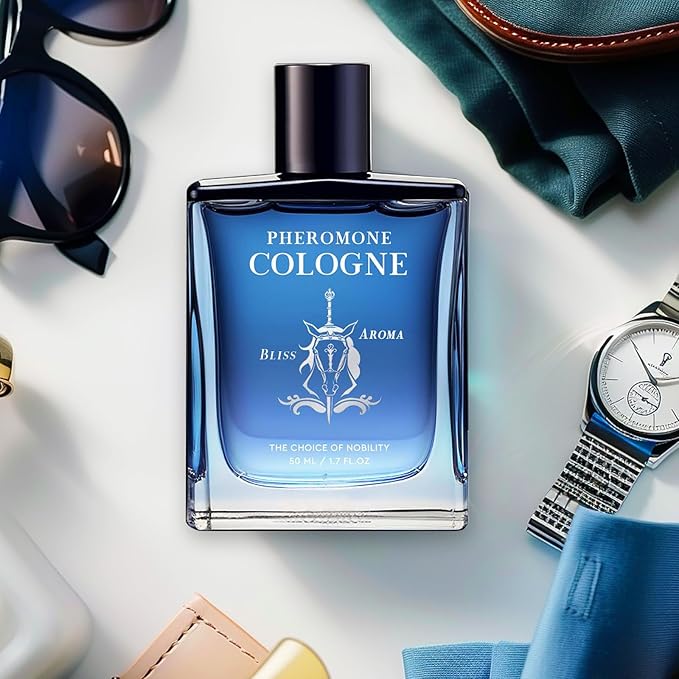 Pheromone Cologne for Men, 1.7fl.Oz Cologne for Men, Long Lasting Daily Fragrance for Social Confidence, Non-Greasy Scent for Day or Night, Travel Friendly Gift for Him