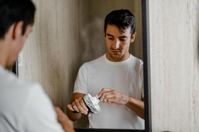 TATARA Shaving Soap for Men- ‘Honour’ Mens Shaving Soap Jar Creates Rich Lather for Smooth Shave- Handcrafted Vegan Shave Soap for Men with Floral & Woody Scent- Luxury Shaving Lather Soap- 100ml