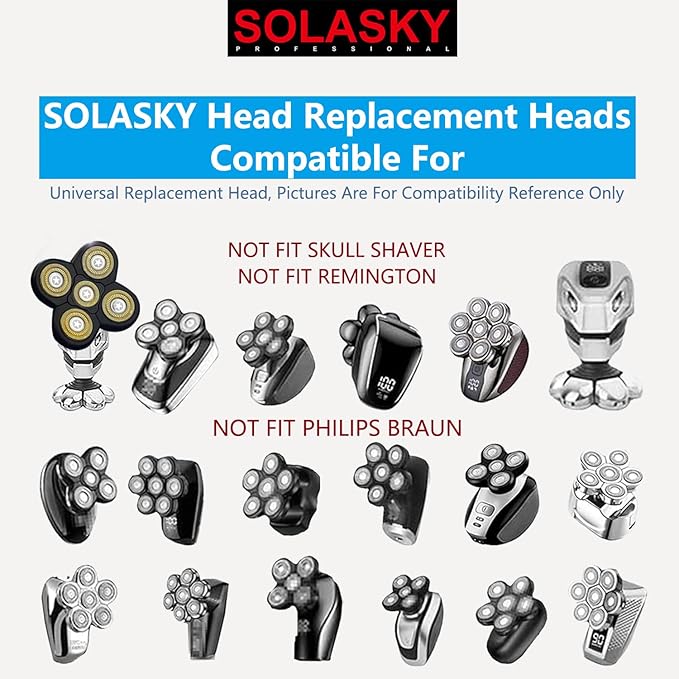 Universal 5 Blades replacement heads Compatible with Bird and Freedom shaver, Replacement heads Head Shaver and other brands shaver