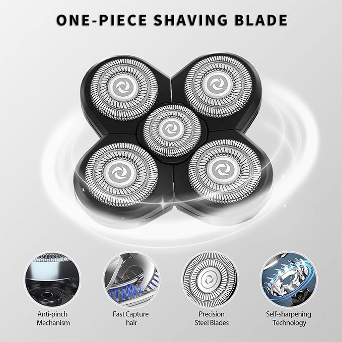 Head Shaver Replacement Heads Shaver Replacement Blades Refills Compatible with Freebird Shaver (3)