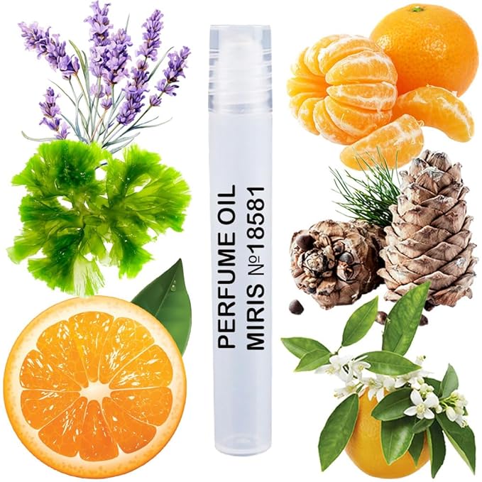 MIRIS No. 18581, Inspired by Aqva Pour Homme, Long-Lasting Perfume Oil for Men Roll-On, Rollerball 0.34 Fl Oz / 10 ml
