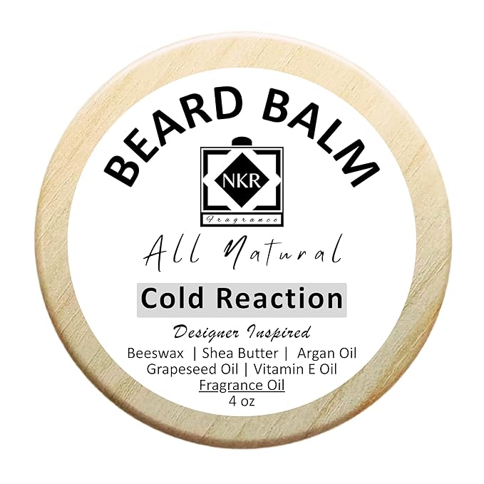 Beard Balm | Leave-in-Conditioner for Beard & Mustache | Natural Ingredients | Shea Butter & Argan Oil | Cold Reaction - Designer Cologne Inspired