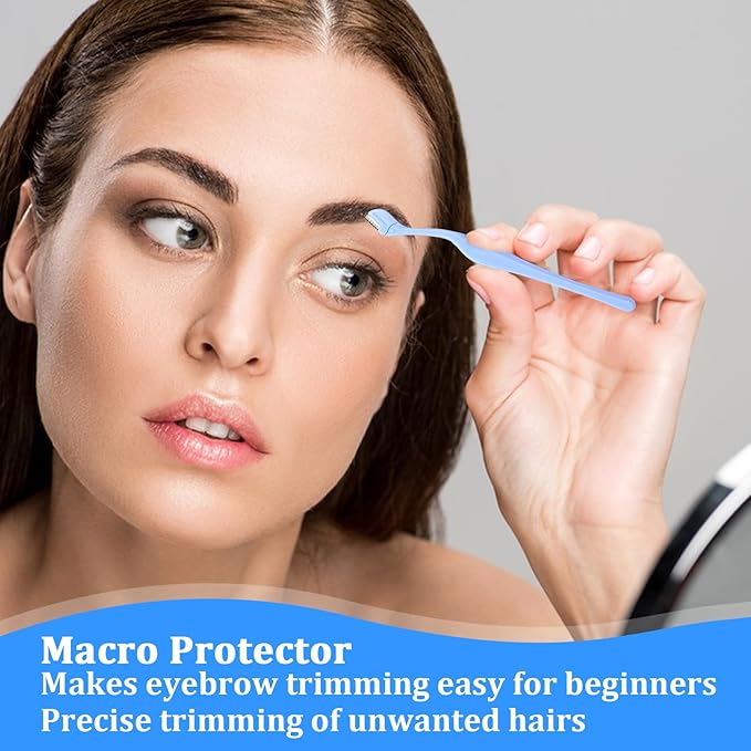 6Pcs Small Eyebrow Razors, Mini Razors for Women, 5.1"Eyebrow Trimmer Razer, Mini Eyebrow Trimmer with Safety Cap for Makeup Face Care