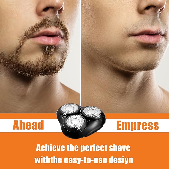 2PACK（Black） Universal Rotary Replacement Shaver Head,Compatible with Remington Shaver Series,for R3,R4,R5,R6,R7,R8,SP-3141 and SP-5161 Foils/Blades
