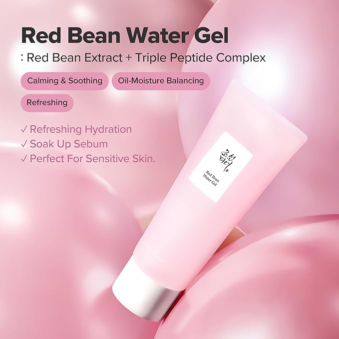 Beauty of Joseon Red Bean Water Gel 100ml, 3.38 Fl Oz (Pack of 1)