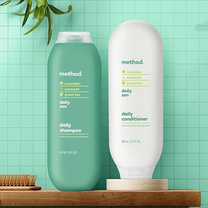 Method Daily Zen Shampoo and Conditioner, Gentle Daily Hair Care for Balance and Serenity, 1 CT.