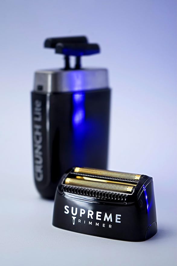 Supreme Trimmer Replacement Foil & Cutter SB55 | Hypoallergenic Foil for Crunch Lite STF600 | Black