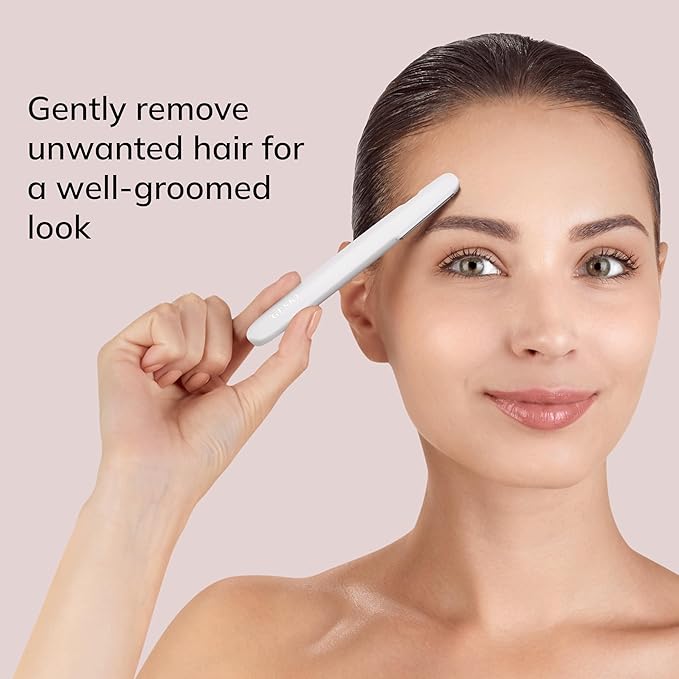 GESKE Precision Trimmer | 4 in 1 | Painless, Hygienic Hair Remover | Precise Hair Trimmer Tool | Face & Body | Men & Women | Grooming Device | Hypoallergenic, Easy-to-exchange Blades | All Skin Types