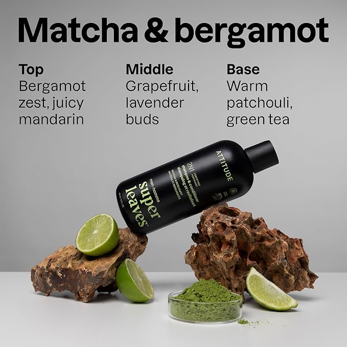 ATTITUDE Shampoo Conditioner Mens 2 in1 Fortifying, 415 mL