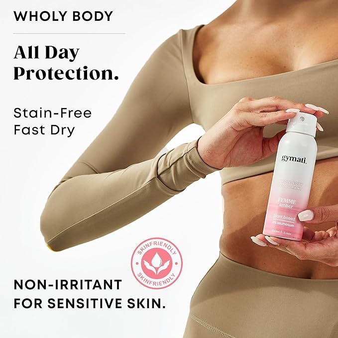 Gymati Fitness Body Deodorant Spray Aluminum Free For Women