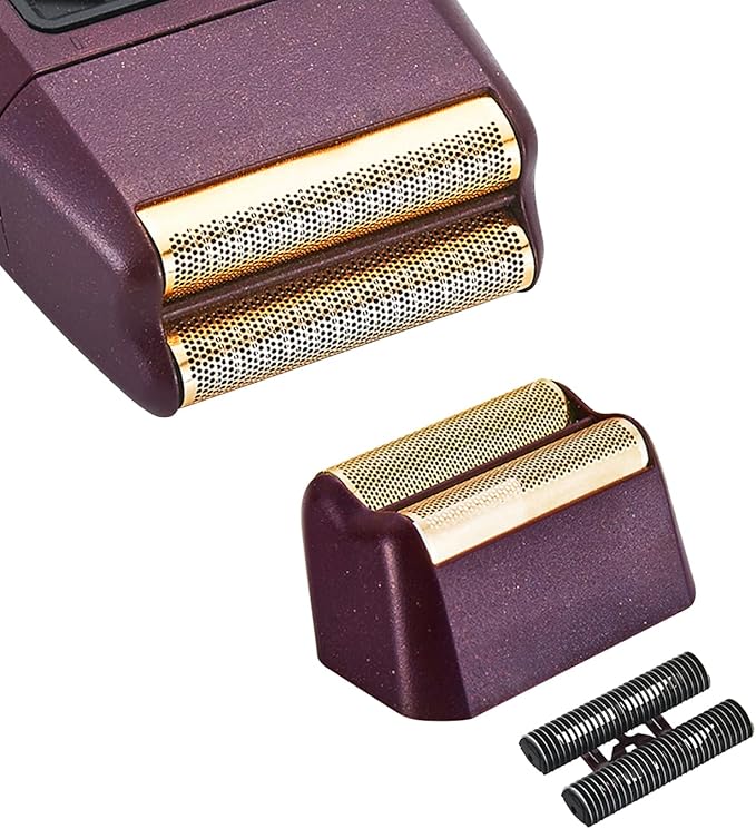 Replacement Foil Professional 5 Star Series Finale Shaver Shaper Super Close and Cutter Bar Assembly Compatible with Wahl Shaver Foil Model 7043-100,7031-100 Replacement Heads(3 Pack Red)