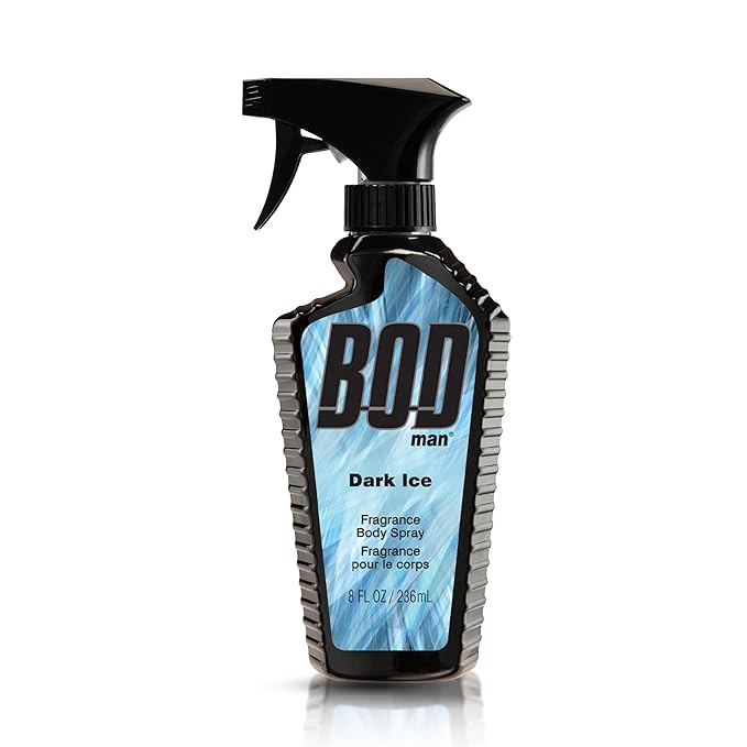BOD man Dark Ice & Fresh Guy Body Sprays, 8 Fluid Ounce Each