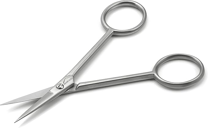 Mont Bleu Mustache Silhouette Scissors, Carbon Steel, Made in Italy