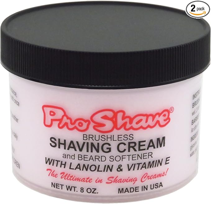 Brushless Shaving Cream & Beard Softener 8 Ounce (235ml) (2 Pack)