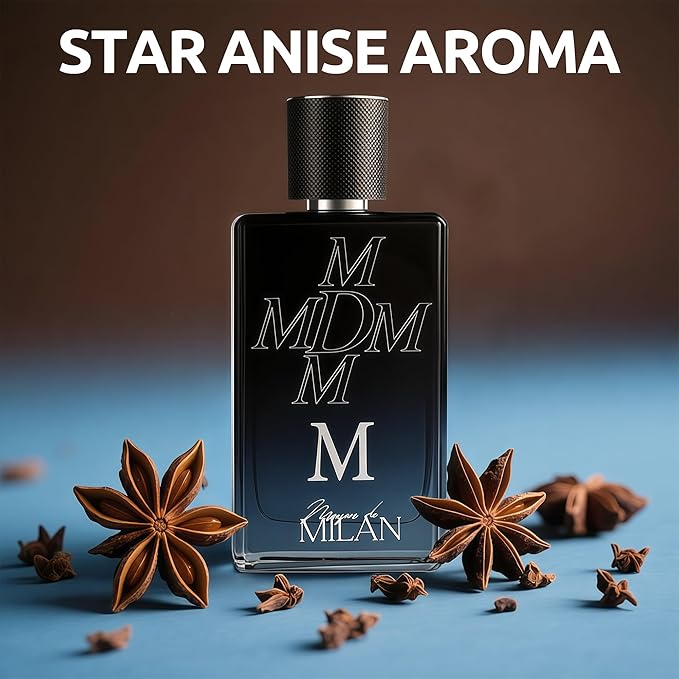 Men's Cologne Gift Set of 4(MilanValia&MLvincible&MDM&Lhomme) - 3.4 Fl Oz Each | Vanilla Bourbon, Leather & Amber Floral Fragrance | Luxury Eau de Toilette Quartet