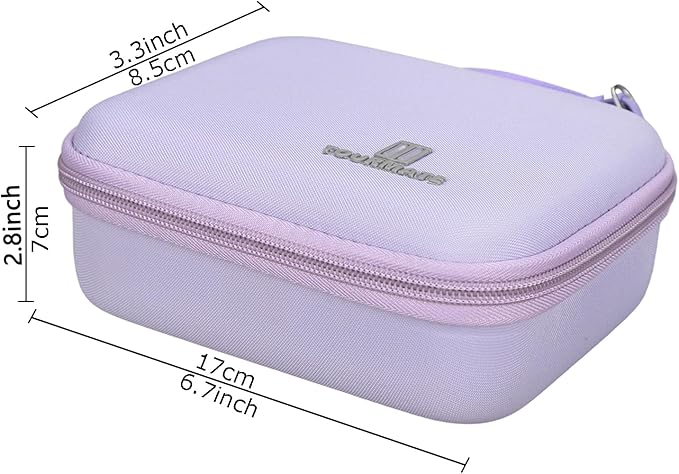 Tourmate Hard Storage Case for MANSPOT Groin Hair Trimmer,Travel Box for Electric Ball Trimmer Pubic Trimmer Shaver(Case Only) (Purple)
