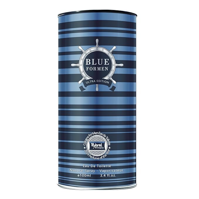 Hybrid & Company Blue For Men Ultra Edition For Men Eau De Toilette Vaporisateur Natural Spray 3.4 Fl Oz