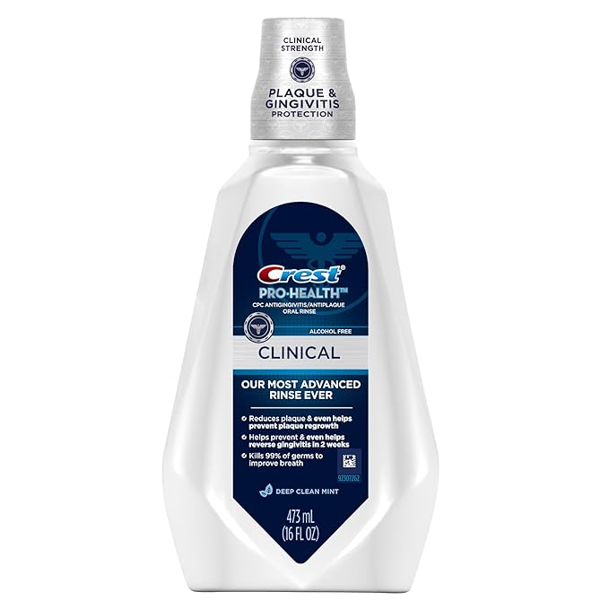 Crest Pro-Health Clinical Deep Clean Mint Mouthwash 473 Ml