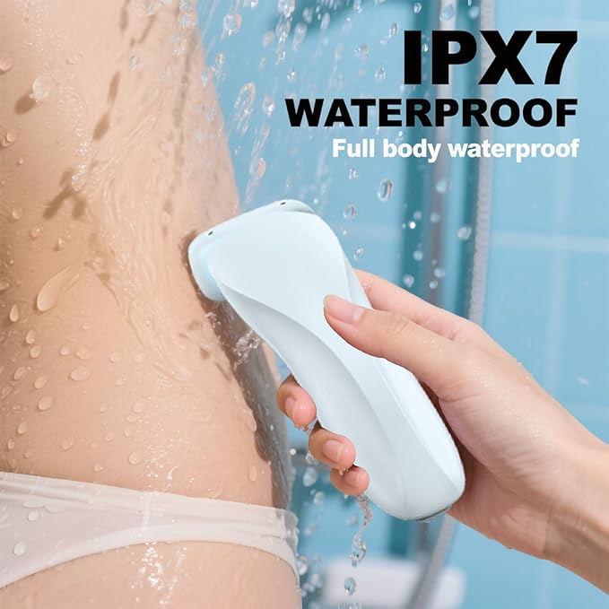 Electric Shaver for Women, 2 in 1 Wet & Dry Silk Glide Pro Shaver with 2 Removable Heads, Rechargeable Electric Trimmer for Bikini, Pubic Hair, Legs, Body, IPX7 Waterproof