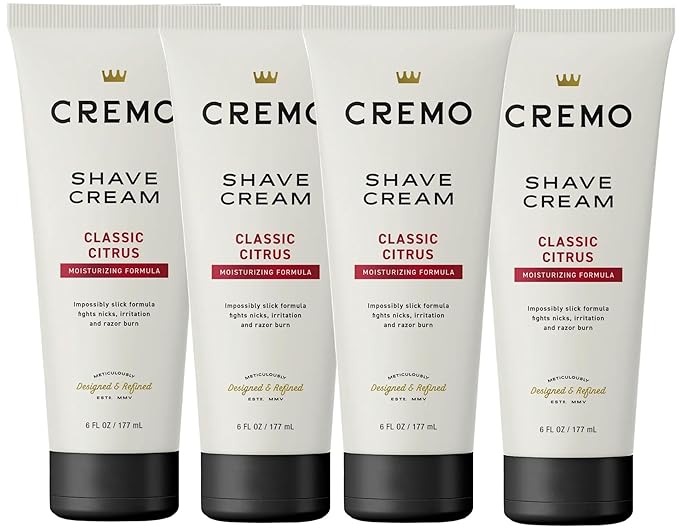 Cremo Original Shave Cream, Astonishingly Superior Shaving Cream for Men, 6 Fluid Ounce (4 Pack)