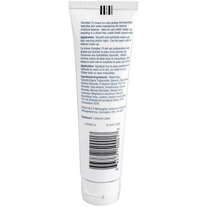 Complex 15 Daily Face Cream 3.4 Ounce (100ml)