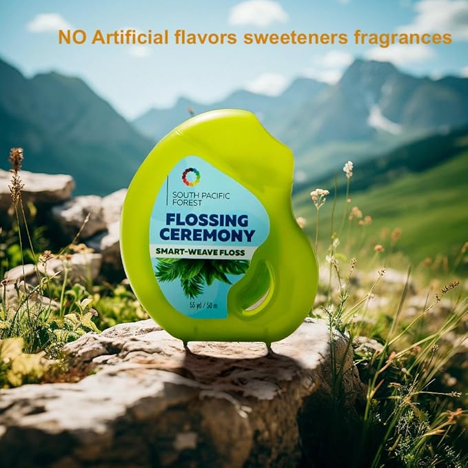 | Expanding Woven Dental Floss | Smart-Weave Floss | Vegan | Natural | Non-Toxic & PFAS Free | Eucalyptus & Manuka | Hilo Dental para Dientes | 55 Yards x 9 Units (Refills Only)