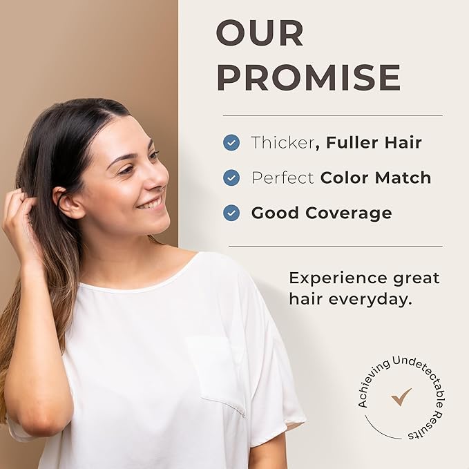 Keratin Hair Fibers for Men & Women - Fill In Fine or Thinning Hair, Instantly Thicker, Fuller Looking Hair (Auburn 15g)