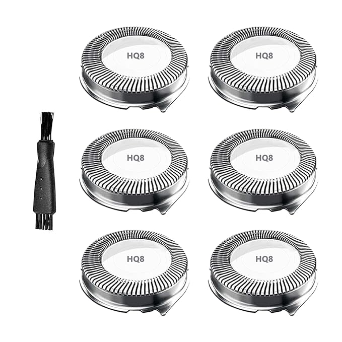 HQ8 Replacement Heads Compatible with Philips Norelco Hq8 Replacement Heads,New Upgraded Blades Compatible with Norelco Aquatec PT720 AT880 AT810 7310xl Etc Shavers Model