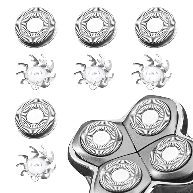 4 PCS Shaver Head Replacement Blades for Skull Pitbull Carver PRO 4 Electric Razor Replacement head