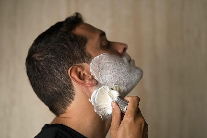 TATARA Shaving Soap for Men- ‘Honour’ Mens Shaving Soap Jar Creates Rich Lather for Smooth Shave- Handcrafted Vegan Shave Soap for Men with Floral & Woody Scent- Luxury Shaving Lather Soap- 100ml
