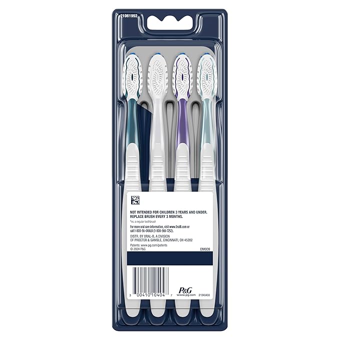 Oral-B CrossAction All In One Toothbrush, Soft, Deep Plaque Removal, 4 count